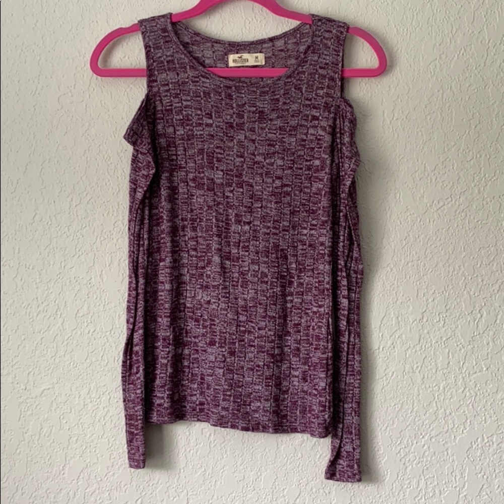 Hollister Open Shoulder Long Sleeve Shirt | Size M